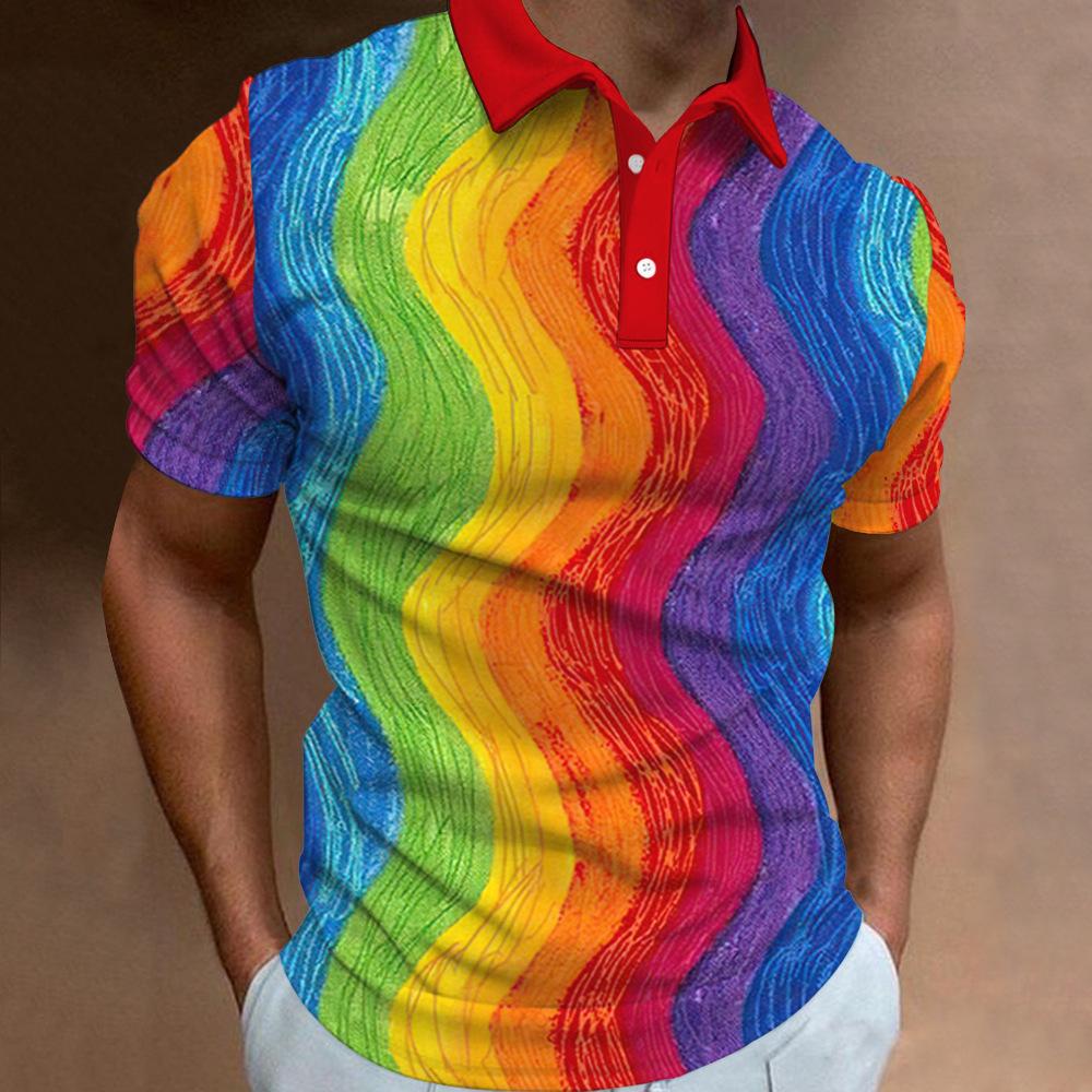 Must-have short-sleeve polo shirt, casual and trendy for daily use.