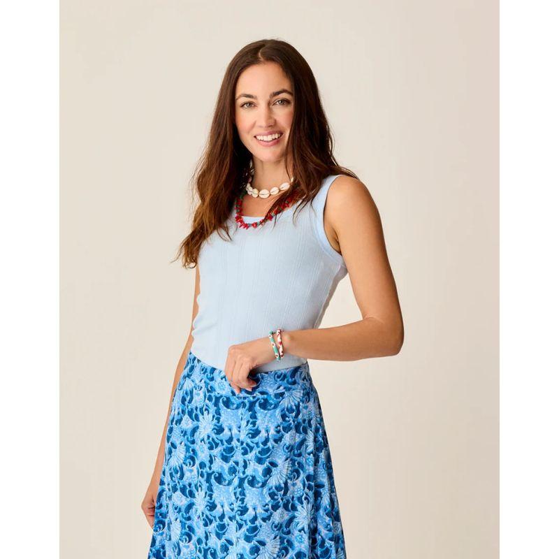 Meigui Brand Carve Designs Organic Modal Cotton Knitted Hollow Jacquard Vest Top USD 34
