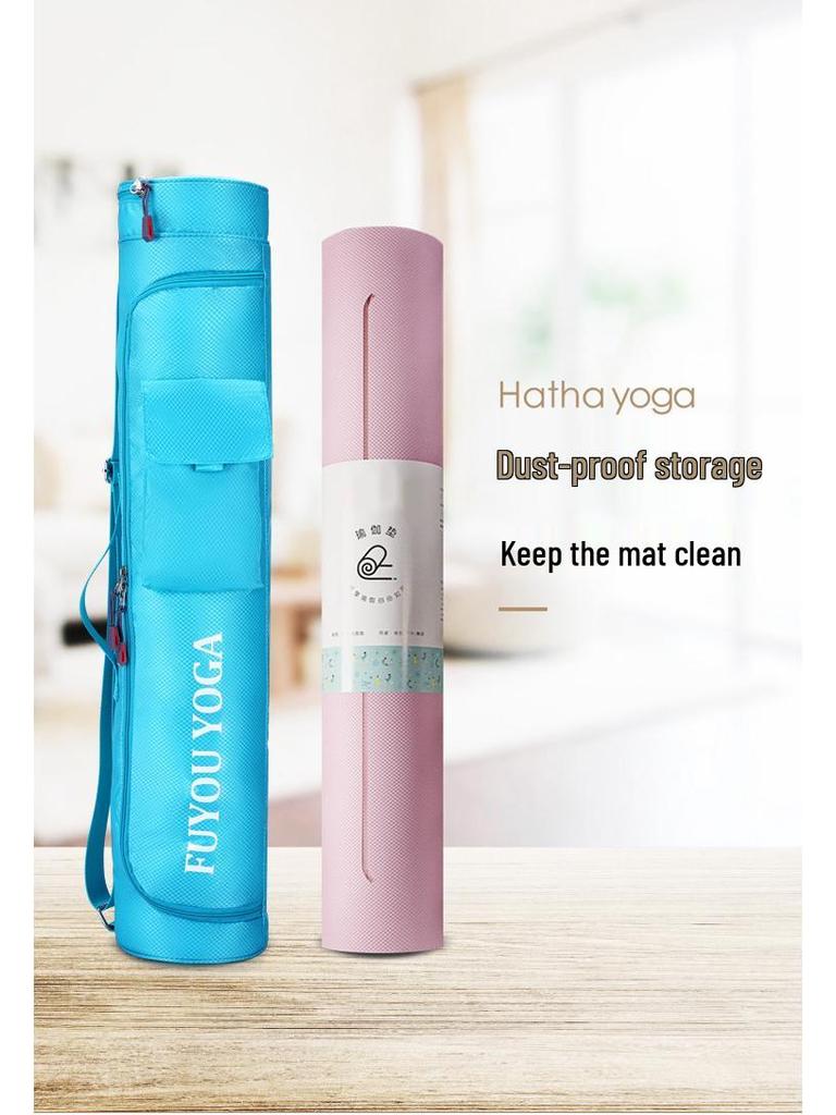 Multifunctional Yoga Mat Bag: Spacious, Wear-Resistant, Waterproof, Single-Shoulder, Fashionable Outdoor Fitness Backpack.