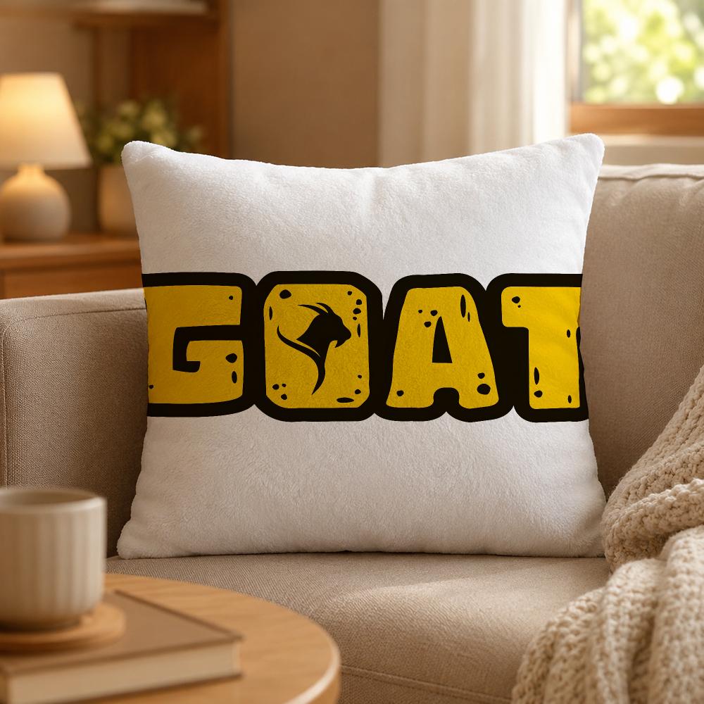 Game Goat Simulator Comedy Cushion Cover Personalized Short Plush Cushion Cover Sofa Pillowcase Bedroom Home Decor Gift
