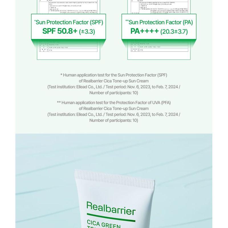 Realbarrier - Cica Green Tone-Up Sonnencreme