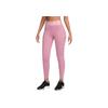 Nike Letter Elastic Versatile Fashion Sports Long Pants Women Bottoms Pink FV7389-699