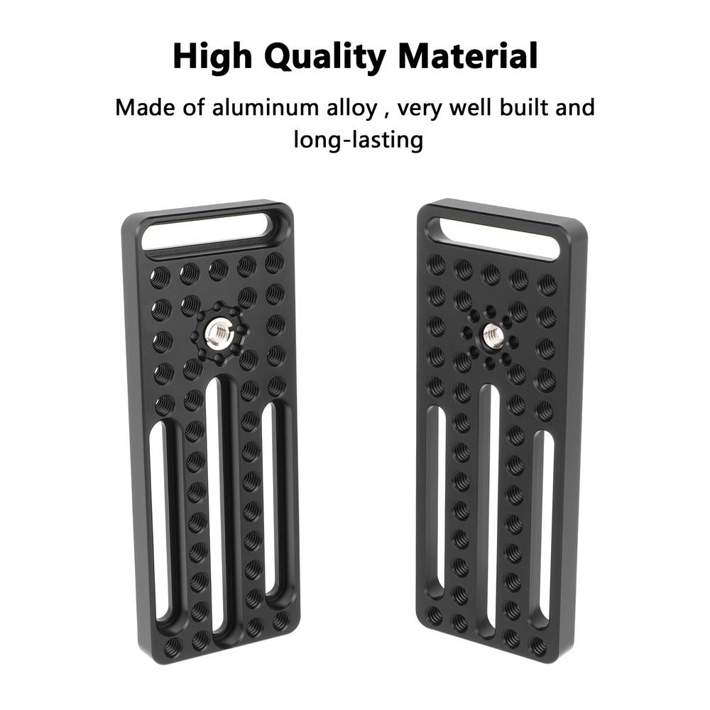 HDRIG Universal Cheese Plate Expansion Board with Perforated Design, 3/8" Positioning Holes & 1/4" Thread Holes, Model 3974
