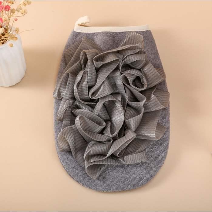 Double Layer Bathhouse Loofah Towel - Thickened Scrubbing Cloth for Mud & Ash Removal, Shower Gloves for Back Scrubbing