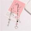 Kawaii Cute Y2K Phone Strap Charm Bow Heart Star Keychain Pendant Key Chain Bag Phone Chain Accessory For key All Phone Case
