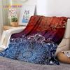 3D Mandala Yoga Flower Bohemia Meditation Nature Soft Flannel Blankets,Throw Blanket Comfortable Blanket for Picnic Beds Bedroom