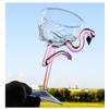 1 Stück 200 ml/6 oz Elegantes klares rosa Flamingo-Kelchglas mit Stiel, Champagner-Coupé, Martini-Cocktailgläser, Tasse für Bar-Party