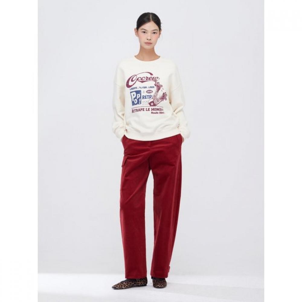 Cc Collect Vintage Roller Printing Sweatshirt C254psm705c