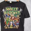 80er Molly Hatchet Hard Rock Band Baumwolle Schwarz Unisex T-Shirt Nachdruck S5XL Unisex T-Shirt