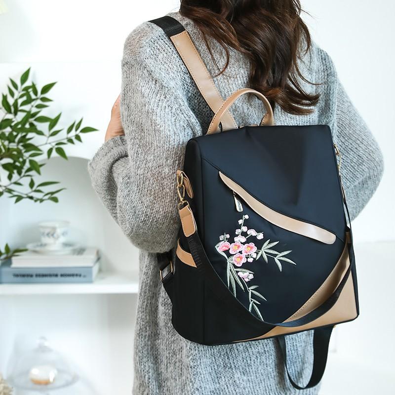 

New Anti-theft Backpack Fashionable Large Capacity Travel Backpack Dual-purpose Single-shoulder School Bag чёрный