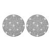 2pcs Bling Rhinestone Car Cup Holder Coaster Anti-Slip Crystal Insert Mat for Auto Interior Decoration Cup Holders 5