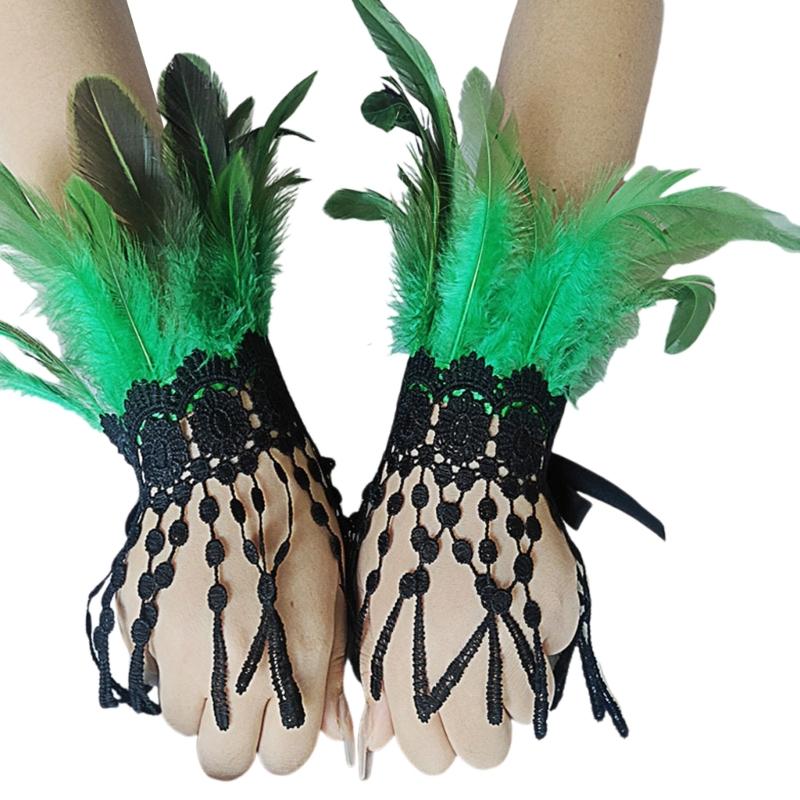 Breathable Lace Witch Gloves Halloween Costume Accessory Perfect For Cosplay And Themed