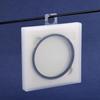 32×22 mm Hanging Tabs Round Hole, 300 Pieces Transparent Euro Hole Hangers for Products Self-Adhesive Hangers Ultra Strong Adhesive Hang Tag for