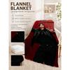 Edgy Fashion Style Black Theme Blanket Suitable For All Seasons For Outdoor Travel Home Decor Valentine'S Day Gift