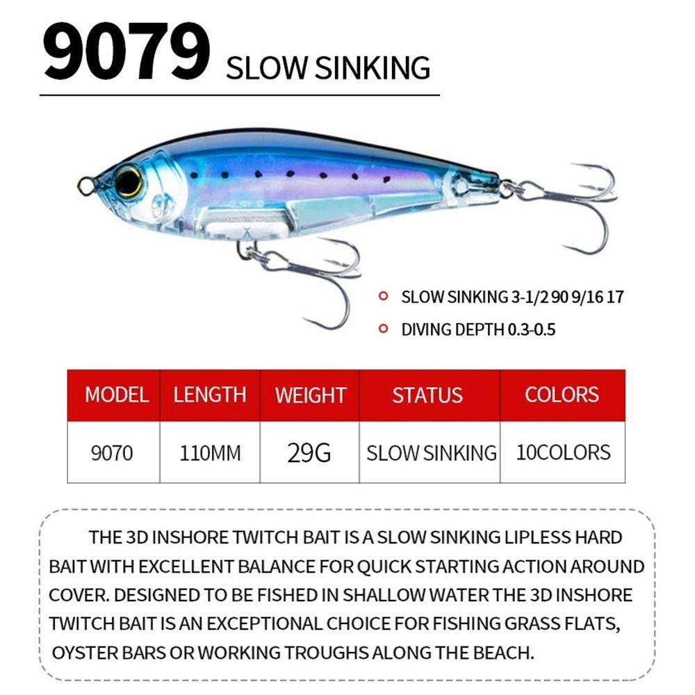 Wobbler Bass Minnow Lure 110mm 29g Fishing Bait 2024 Artificial Bait  Fishing Tackle