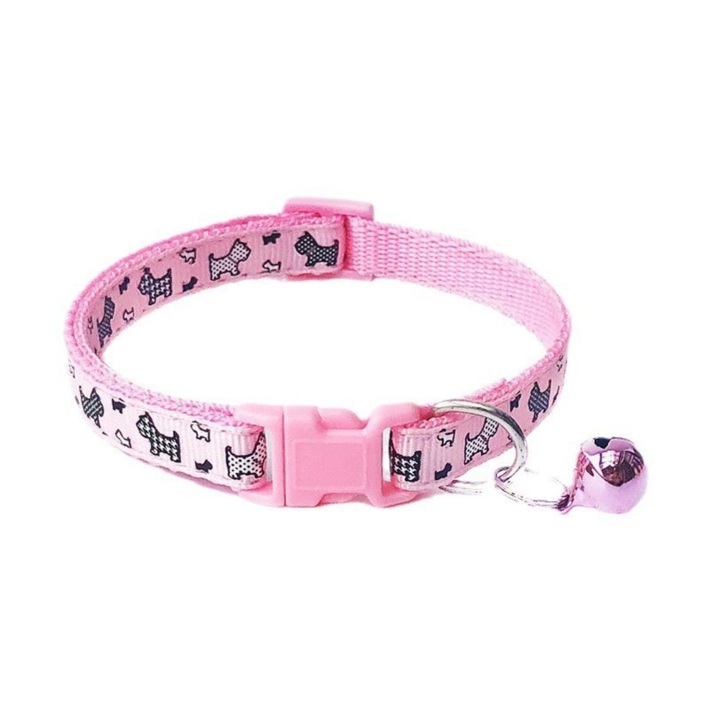Patchwork Bell Dog Pattern Collar Collar