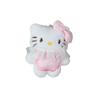 Cute Lace Dress Kitty Cat Plush Pendant Keychain for Girls