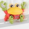 1Pcs Walking Moving Toys For Kids Crawling Crab Toy Electric Little Crab Toys With Sound And Light Interactive Music Gifts