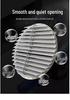 Round Aluminum Alloy Self-Closing Air Vent Louver Fan for Indoor Exhaust Systems