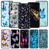 Butterfly Phone Case For Realme 10 9 8 5G 7 6 GT2 Pro Plus 9i 8i C21 C11 C25 C35 GT Neo 2 3 3T Soft Silicone Black Cover Coque