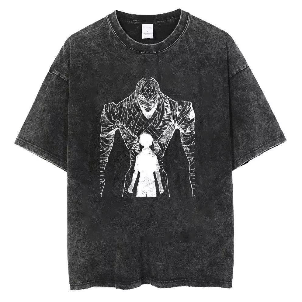Genesis Evangelion EVA Anime Quality T Shirt Men's Clothing and Women Cotton Vintage Washed Print Retro Summer Tops