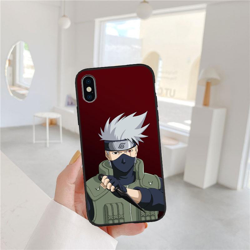 PP49 Naruto Kakashi Soft Shell Phone Case for Samsung Galaxy S20 S21 S22 Ultra FE + Plus A21S A22 A24 A25 A26 A30 A30S A31