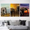 African Elephants Posters Modern Home Decor Animal Canvas Prints Wall Art Pictures for Living Room Interior Decorative Painting