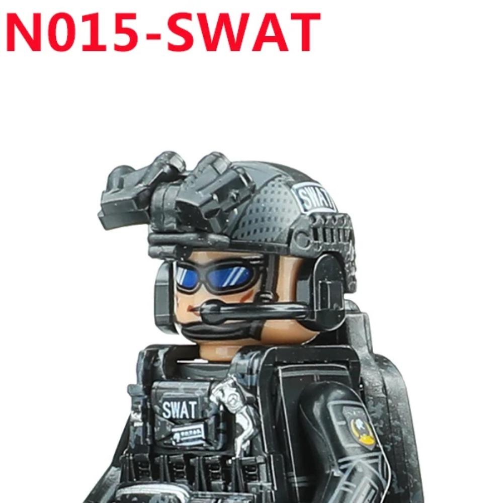 

Городская полиция SWAT Коммандос Фигурки Строительные блоки США Россия Воздушно-десантные войска Армия Израиля Солдаты Военное оружие Кирпичики Игрушки