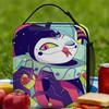 Helluva Fizzarolli Lunch Bag  Cute Lunch Box Picnic Portable Thermal Tote Handbags For Adult Oxford Print Cooler Bag