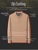 Men's 2025 Winter Plush Thickened V-Neck Sweatshirt - Warm Base Layer