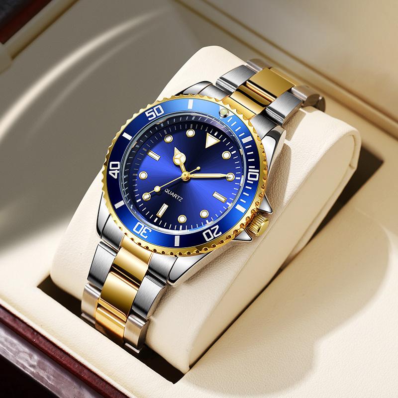 Watch Luminous Waterproof Green Water Ghost Watch Men's Calendar Quartz Watch Men's Watch