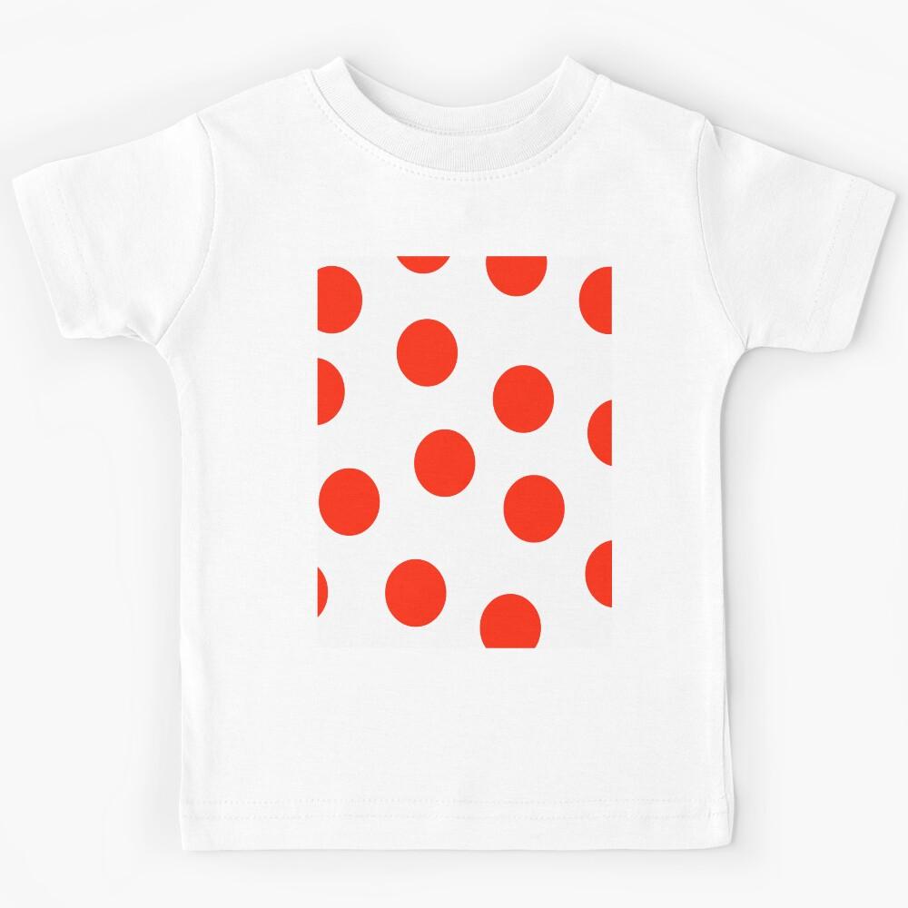 Red Circles Pattern Kids T-Shirt 100