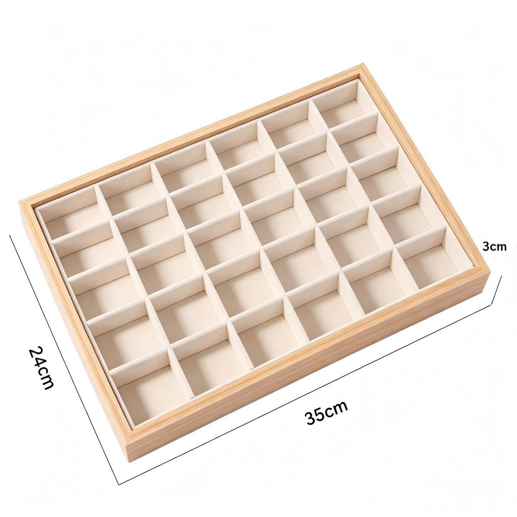 Rosewood Jewelry Box & Display Tray for Earrings and Necklaces