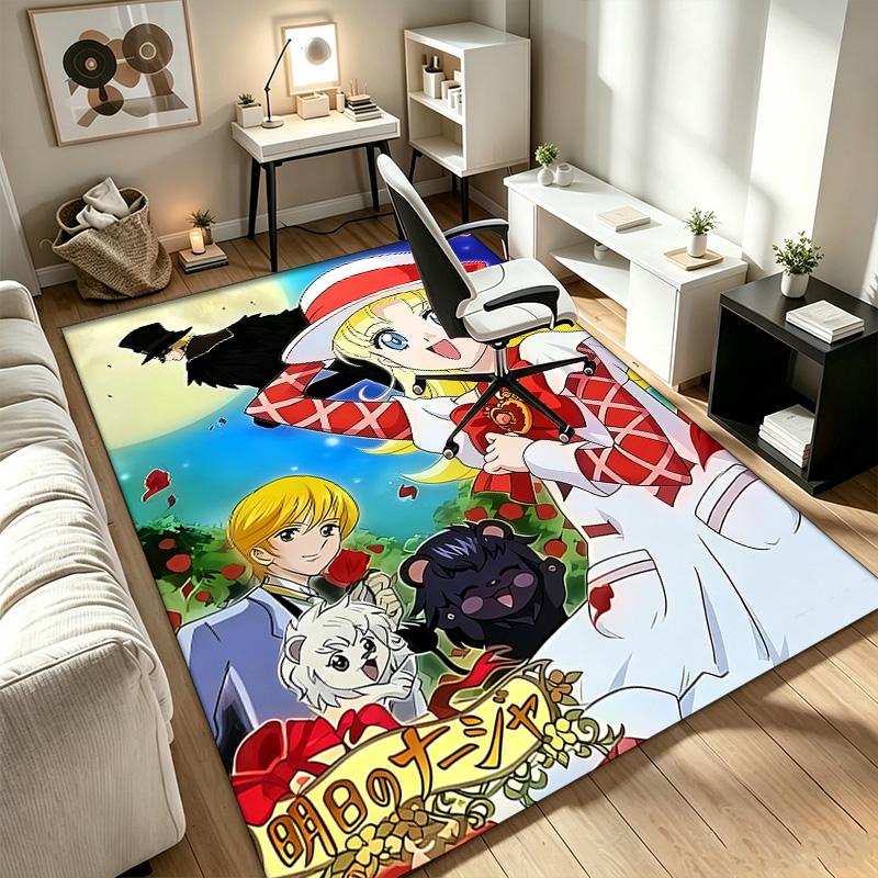 Ashita no Nadja Ein Teppich geeignet für Bürostuhlbereiche Wohnzimmer und Computertische perfekt für Heimbüros und ein ideales Weihnachtsgeschenk