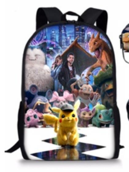Pokémon Pokémon Backpack Student School Bag Cartoon Anime Backpack