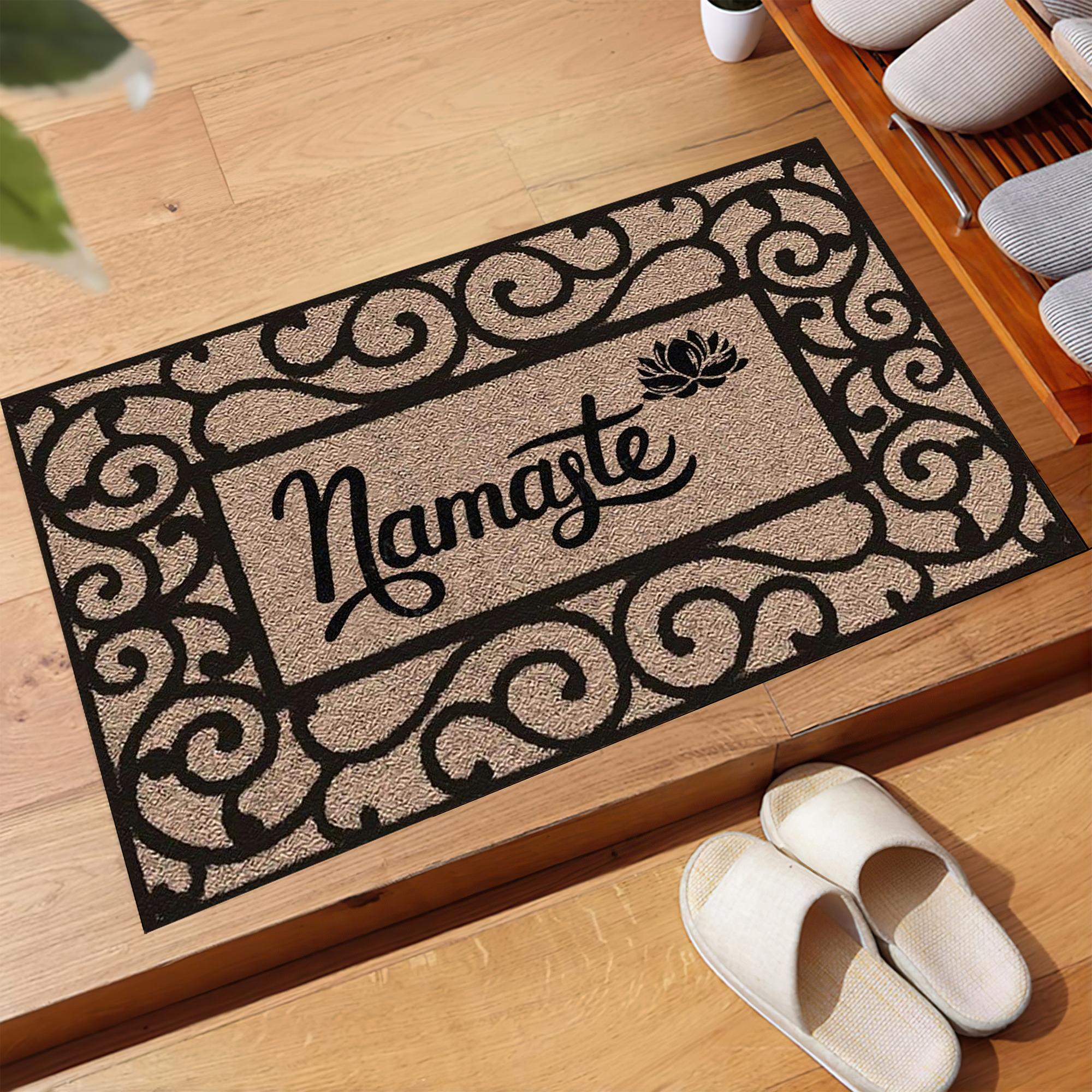 Namaste Deurmat Antislip Rubberen Achterkant Buiten Entree Vloermat Decoratieve Vloerkleden Welkomstmat Entree 90cmx60cm
