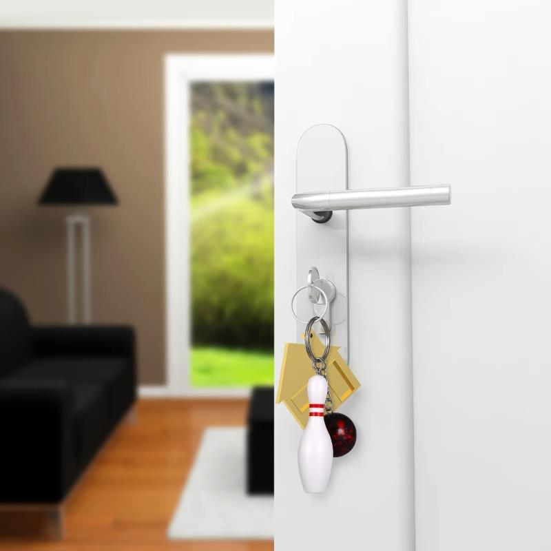Bowling Pin Keying Car Key Chain Bowling Hanging Ornaments Keychain Sport Keychain Bag Pendant Keychain