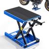 Motorcycle Lift, 499 Kg Motorcycle Scissor Lift Jack with Wide Deck & Locking Pin, 95-340 Mm Center Hoist Crank Stand