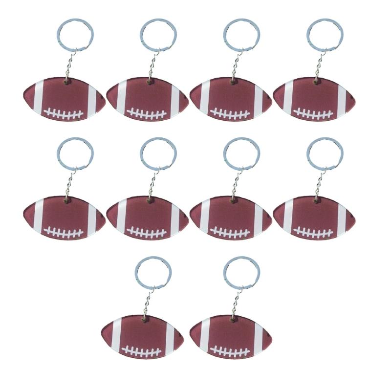 Multi Sport Acrylic Keychains For Football Baseball Basketball Rugby Fans Lightweight Sturdy Personalized Accessories