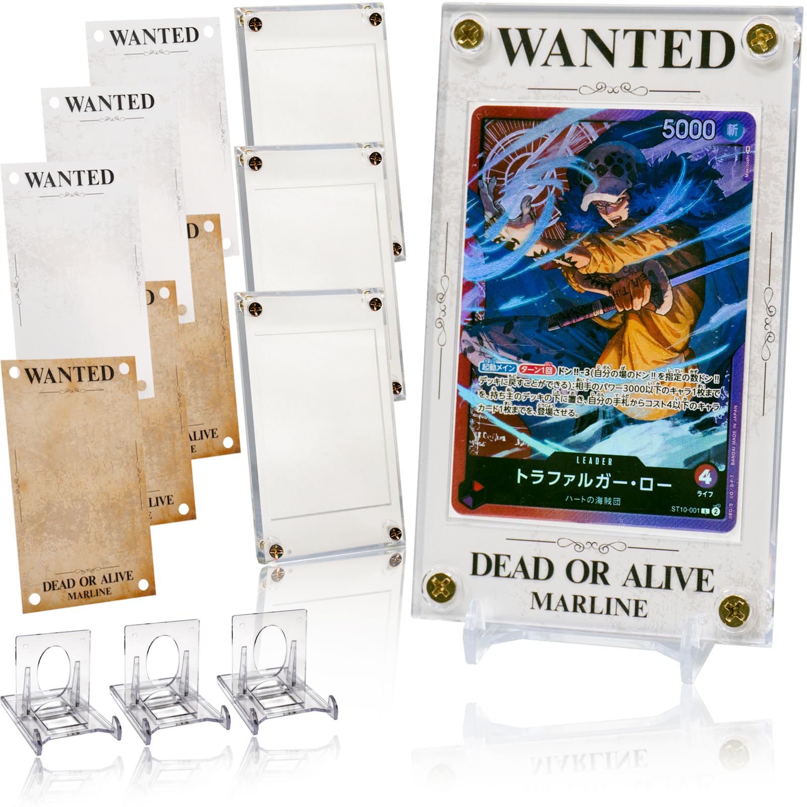 

EYESRAIL Card Wanted One UV Design with Grooves of 3 [Customizable Screw-Down Design] Dress-Up Case, Wanted, Poster, Piece, 35pt, Protection,