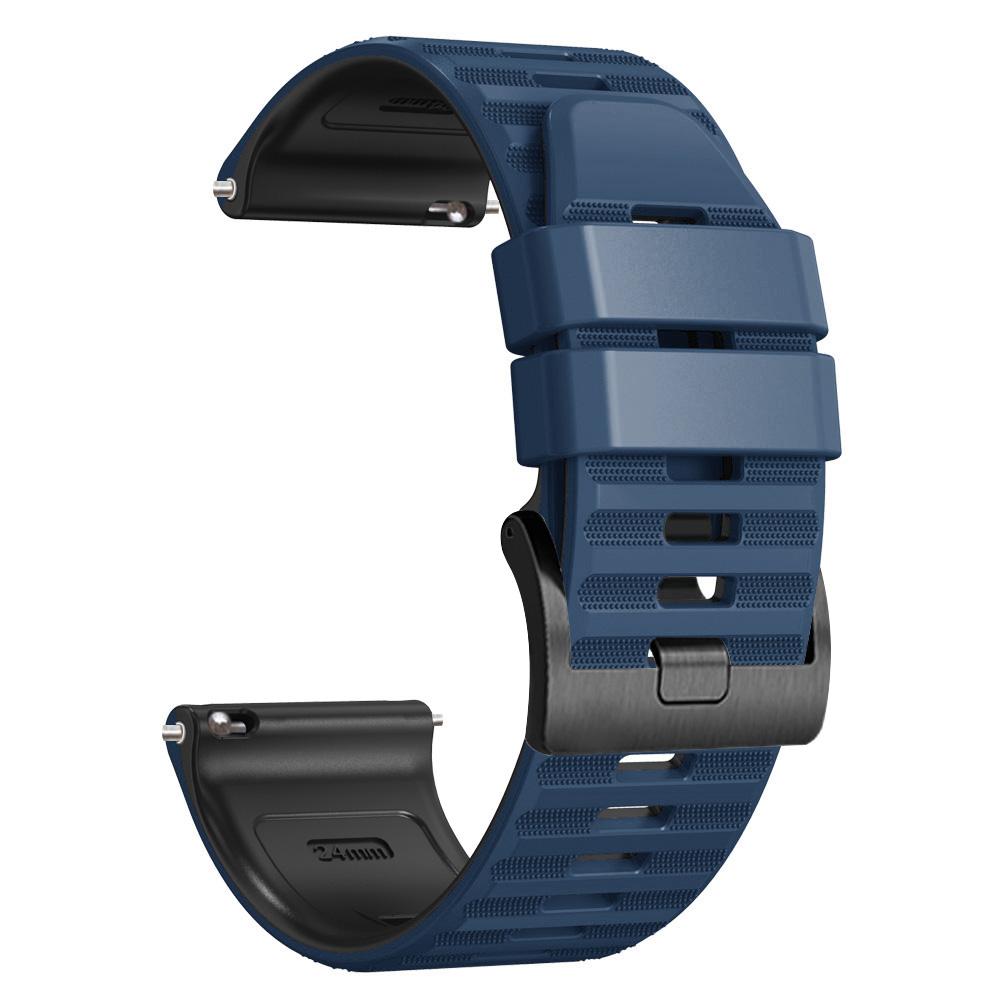 Silikonový 24mm řemínek pro hodinky Ticwatch Pro 5 Enduro/Atlas/Zeblaze Ares3 pro chytré hodinky Garmin Venu X1 Řemínek Náramek Řemínek na hodinky