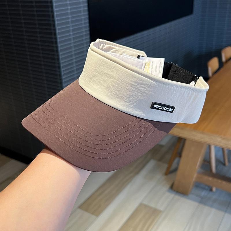 

Сонцезахисний літній порожній капелюх без верху для чоловіків і жінок для бігу, бейсболка з качиним язичком, що поєднується за кольором, дорожній сонцезахисний капелюх для активного відпочинку adjustable