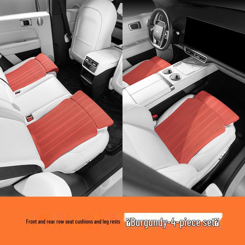 GM Perforated Cushion with Integrated Leg Rest for Car Interior Comfort