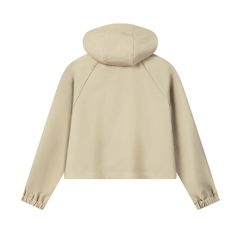 FILA Milano Series Simple Classic Retro Casual Warm Hooded Jacket With Removable Two-Piece Design Women jackets F11W615714FMK