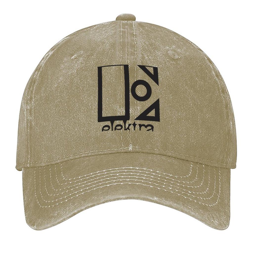 Elektra Records Vintage Baseball Cap Hat Luxury Brand Mens Big Size Hat Hat Men Cosplay Hats For Men Womens