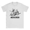 Metal Gear Solid Schwarze Version T-Shirts für Herren Reine Baumwolle Lustiges T-Shirt Rundhals T-Shirt Kurzarm Kleidung Große Größen