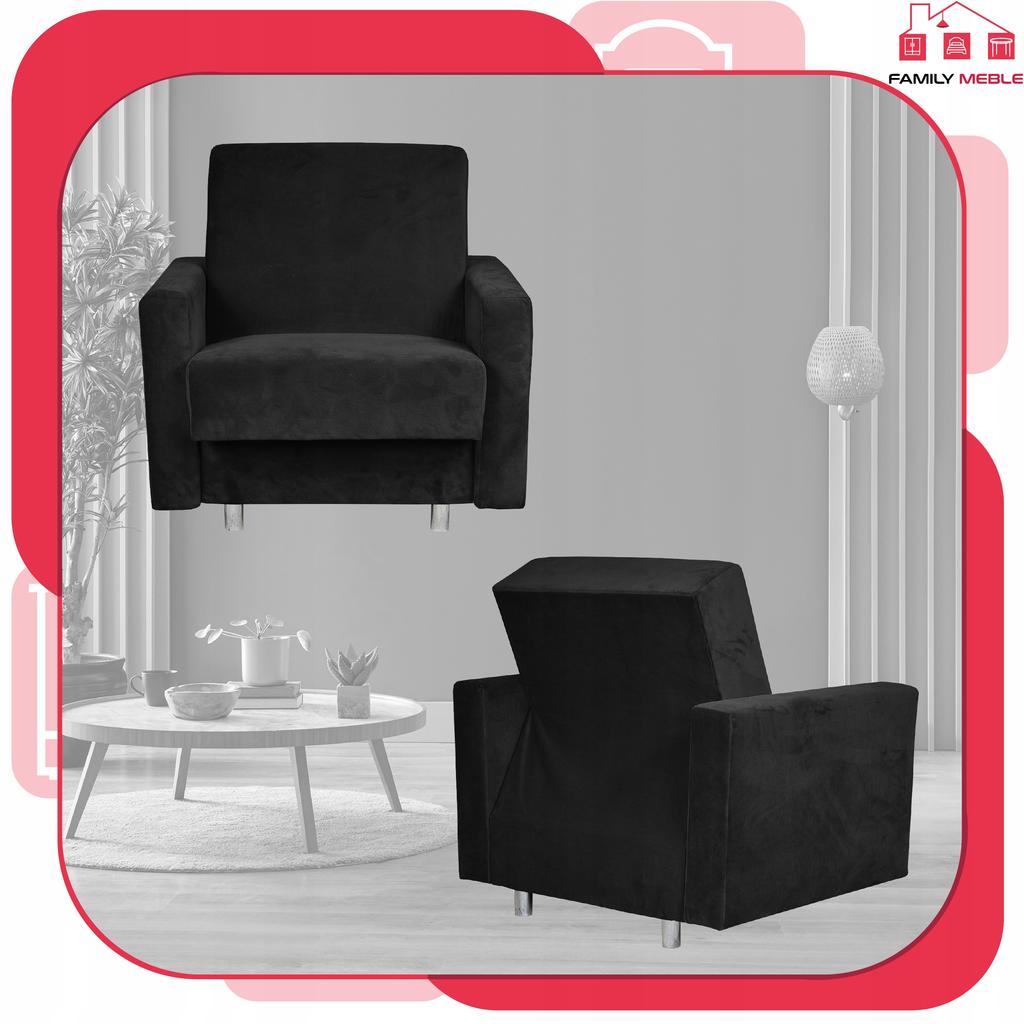 Alicja Reclining Armchair with Sleeping Footrest and Storage Family Meble