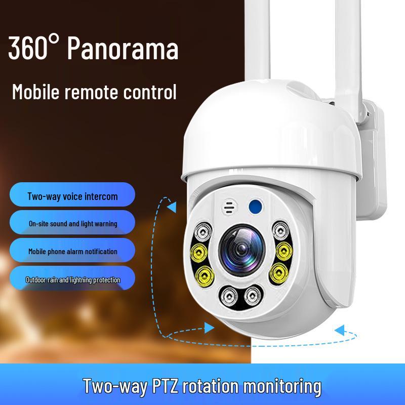 8MP Graffiti Outdoor WiFi Camera with Dual Light Night Vision - TUYA Compatible High-Demand Model