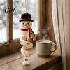 Kreative Feiertagshobbys für Frauen Weihnachts-Spiralhäkel-Set, DIY-Schneemann-Nikolaus-Bastelprojekt, Dekorative Schneeflocken-Ornament-Projekt, Handgefertigtes Aufhängen