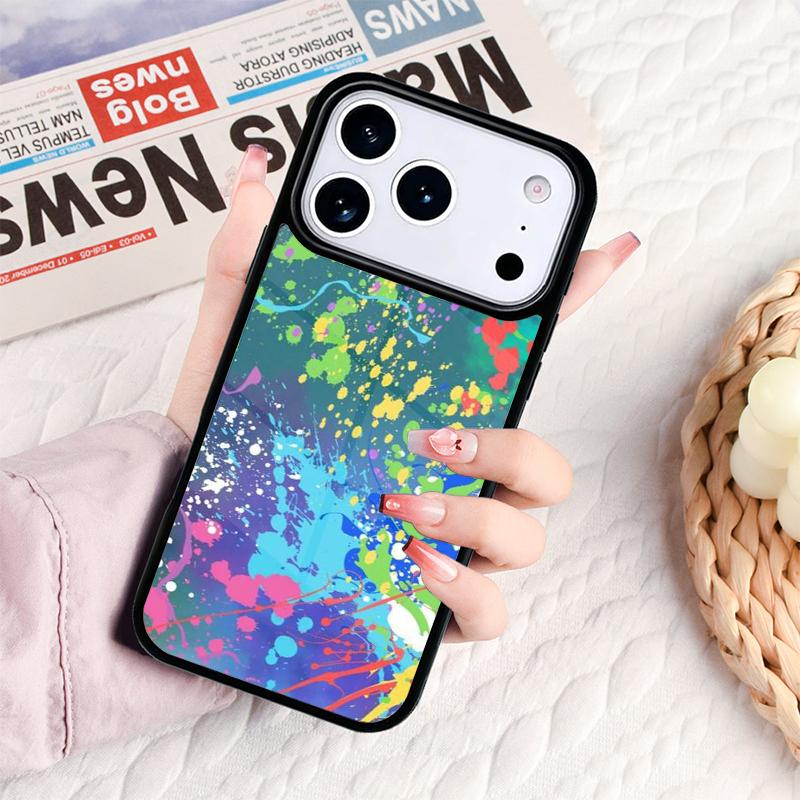 Paint Watercolour Art Phone Case For IPhone 17 16e 15 14 13 12 11 Pro Max Air Mini Soft Protective Cover